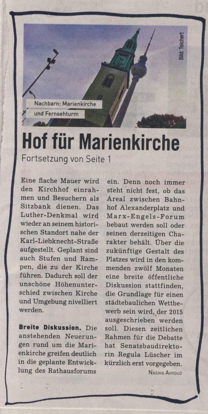 Scan S3 Marienkirche (2) 10-5-2014 Berliner Abendblatt